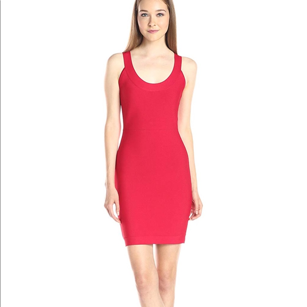 New BCBG MAXAZRIA Fitted Ruby Bodycon Knit Dress
